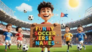 funny soccer jersey names