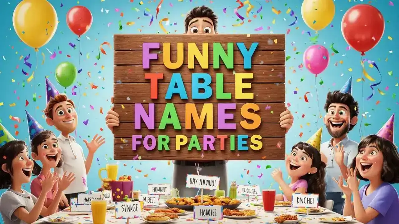 funny table names for parties