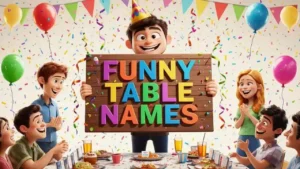funny table names for parties