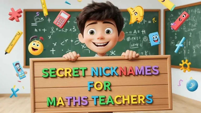 secret nicknames for maths teachers