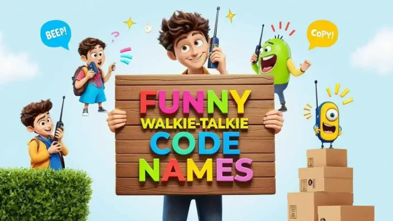 funny walkie talkie code names
