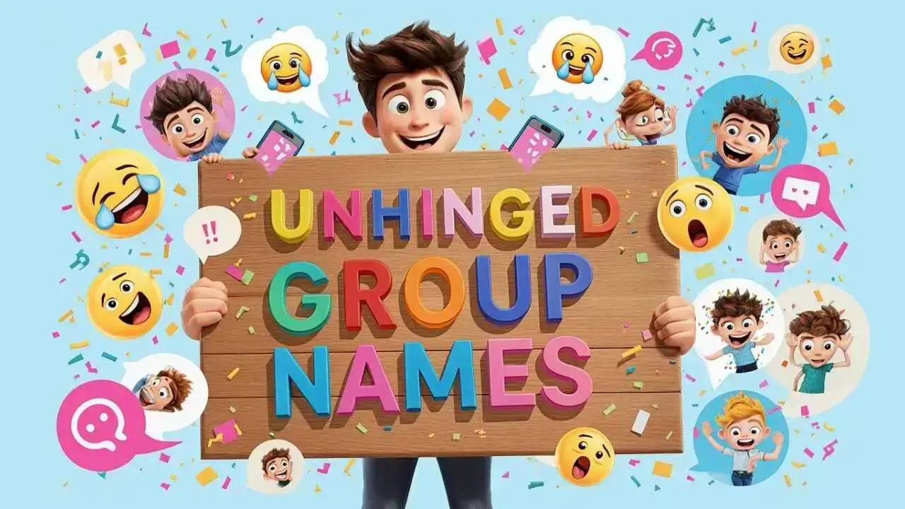 unhinged group chat names