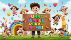 funny female puppy names