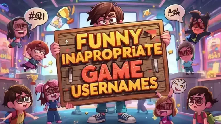 funny inappropriate usernames for games