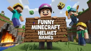 funny minecraft helmet names