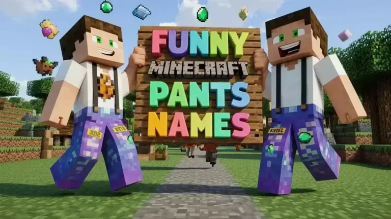 funny names for pants in minecraft