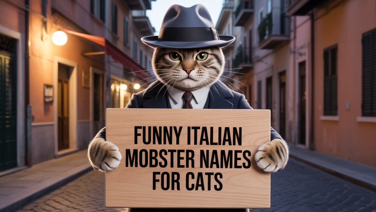 Funny Italian Mobster Names for Cats